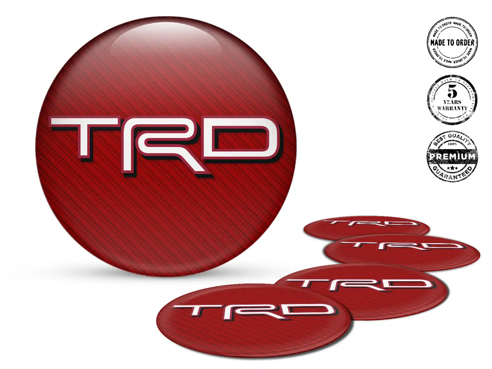 Toyota TRD Pegatinas Bombadas Ultimate Pulso Momentum Plasma